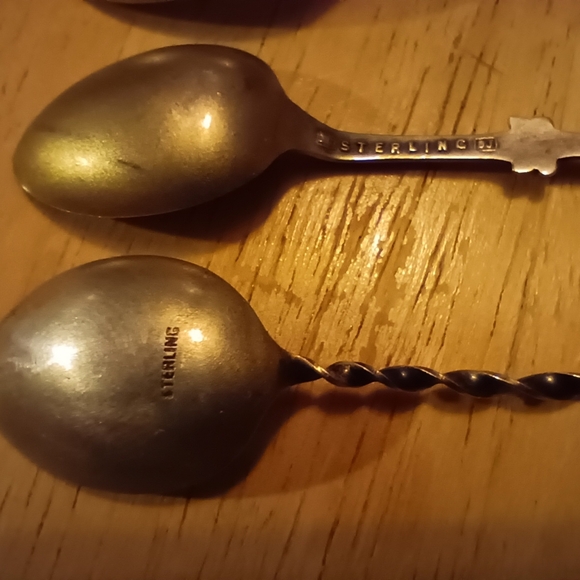 Sterling silver miniature spoons. - Picture 7 of 15